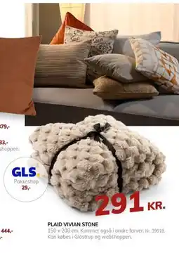 Daells Bolighus PLAID VIVIAN STONE tilbud