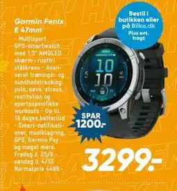 Bilka Garmin Fenix E 47mm tilbud