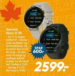 Bilka Garmin Venu 3/3S tilbud