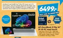 Bilka HP OmniBook 5 Flip 14” 2K AI PC med touch tilbud
