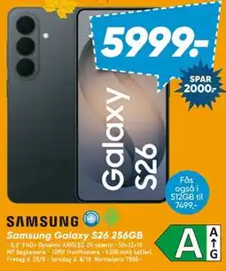 Bilka Samsung Galaxy S26 256GB tilbud