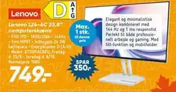 Bilka Lenovo L24-4C 23,8” computerskærm tilbud