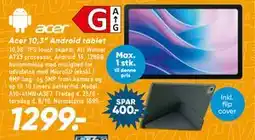 Bilka Acer 10,3” Android tablet tilbud