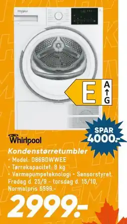Bilka Whirlpool Kondenstørretumbler tilbud