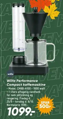 Bilka Wilfa Performance Compact kaffemaskine tilbud