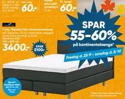 Bilka Nordisk Fjer kontinentalseng tilbud