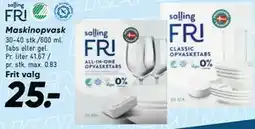 Bilka Maskinopvask tilbud
