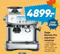 Bilka Sage Barista Pro espressomaskine tilbud