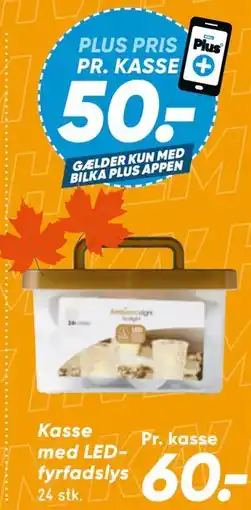Bilka Kasse med LED-fyrfadslys tilbud