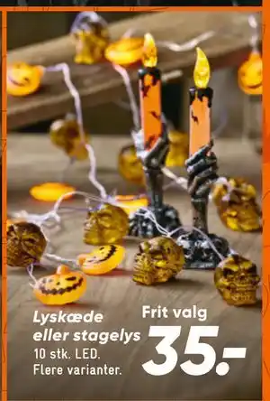 Bilka Lyskæde eller stagelys tilbud