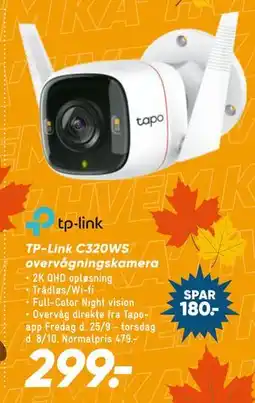 Bilka TP-Link C320WS overvågningskamera tilbud
