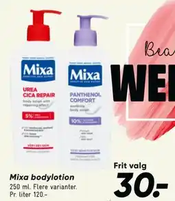 Bilka Mixa bodylotion tilbud