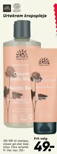 Bilka Urtekram kropspleje tilbud