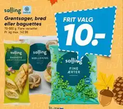 Bilka Grøntsager, brød eller baguettes tilbud