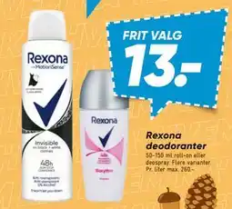 Bilka Rexona deodoranter tilbud