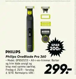 Bilka Philips OneBlade Pro 360 tilbud