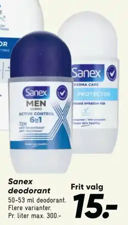 Bilka Sanex deodorant tilbud