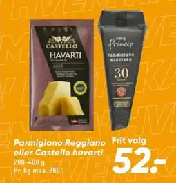 Bilka Parmigiano Reggiano eller Castello havarti tilbud