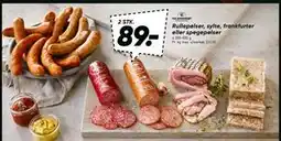 Bilka Rullepølser, sylte, frankfurter eller spegepølser tilbud