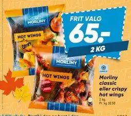 Bilka Morliny classic eller crispy hot wings tilbud