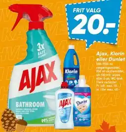 Bilka Ajax, Klorin eller Dunlet tilbud