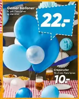 Bilka Gemar balloner tilbud