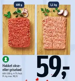 Føtex Hakket okse- eller grisekød tilbud