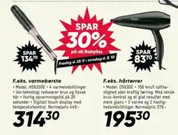 Bilka SPAR 30% på alt Babyliss tilbud