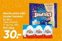 Bilka Nestle pose eller kinder marked tilbud