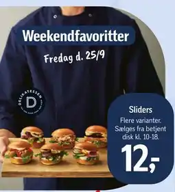 Føtex Sliders tilbud