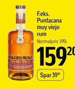 Føtex Puntacana muy viejo rum tilbud