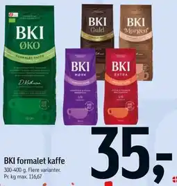 Føtex BKI formalet kaffe tilbud