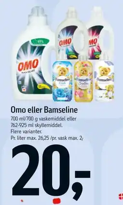 Føtex Omo eller Bamseline tilbud