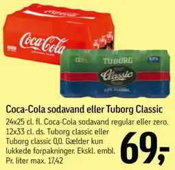 Føtex Coca-Cola sodavand eller Tuborg Classic tilbud