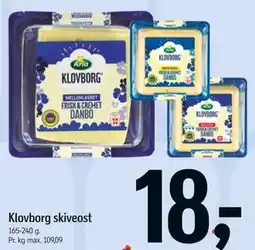 Føtex Klovborg skiveost tilbud