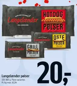 Føtex Langelænder pølser tilbud