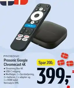 Føtex Prosonic Google Chromecast 4K tilbud