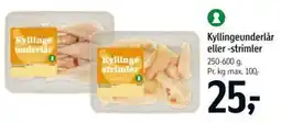 Føtex Kyllingeunderlår eller -strimler tilbud