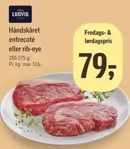 Føtex Håndskåret entrecoté eller rib-eye tilbud