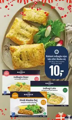 Føtex Rahbek indbagte rejer, laks eller Alaska sej tilbud