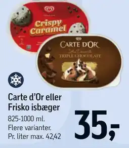 Føtex Carte d’Or eller Frisko isbæger tilbud