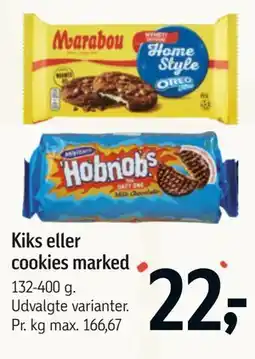 Føtex Kiks eller cookies marked tilbud