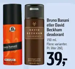 Føtex Bruno Banani eller David Beckham deodorant tilbud