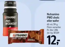 Føtex Nutramino PWO shots eller wafer tilbud