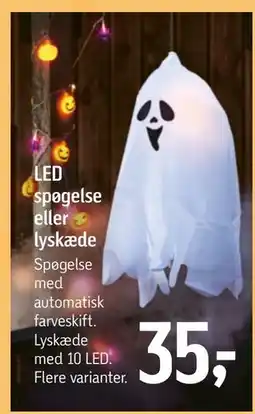 Føtex LED spøgelse eller lyskæde tilbud