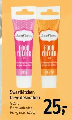 Føtex Sweetkitchen farve dekoration tilbud