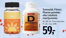 Føtex Yummylab, Fitness Pharma gummies eller Lekaform maxi/gummies tilbud
