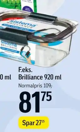 Føtex Brilliance 920 ml tilbud
