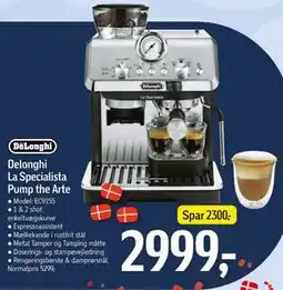 Føtex Delonghi La Specialista Pump the Arte tilbud