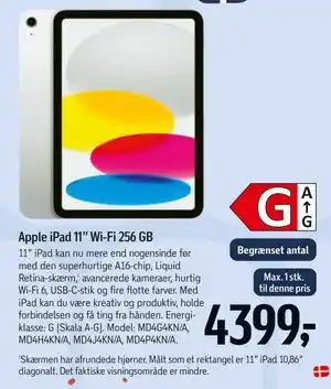 Apple iPad 11” Wi-Fi 256 GB